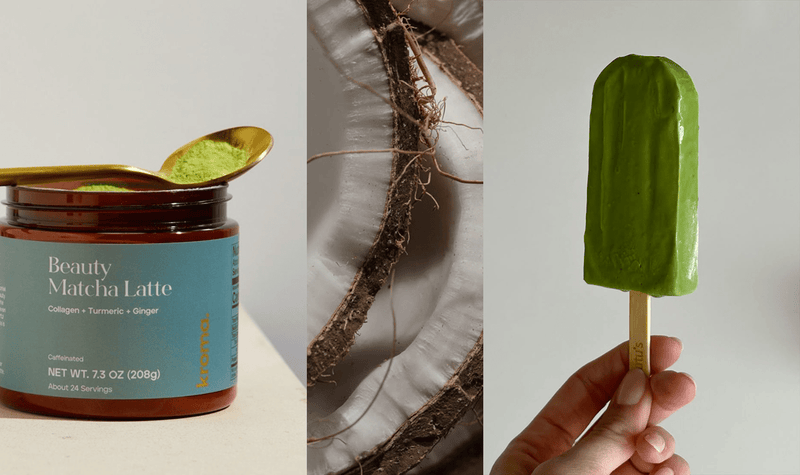 Glow-Up Matcha Smoothie Pops
