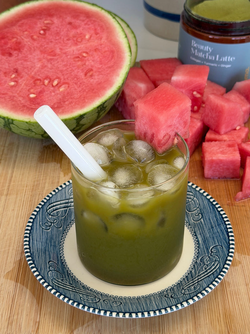 Iced Watermelon Matcha Refresher Recipe
