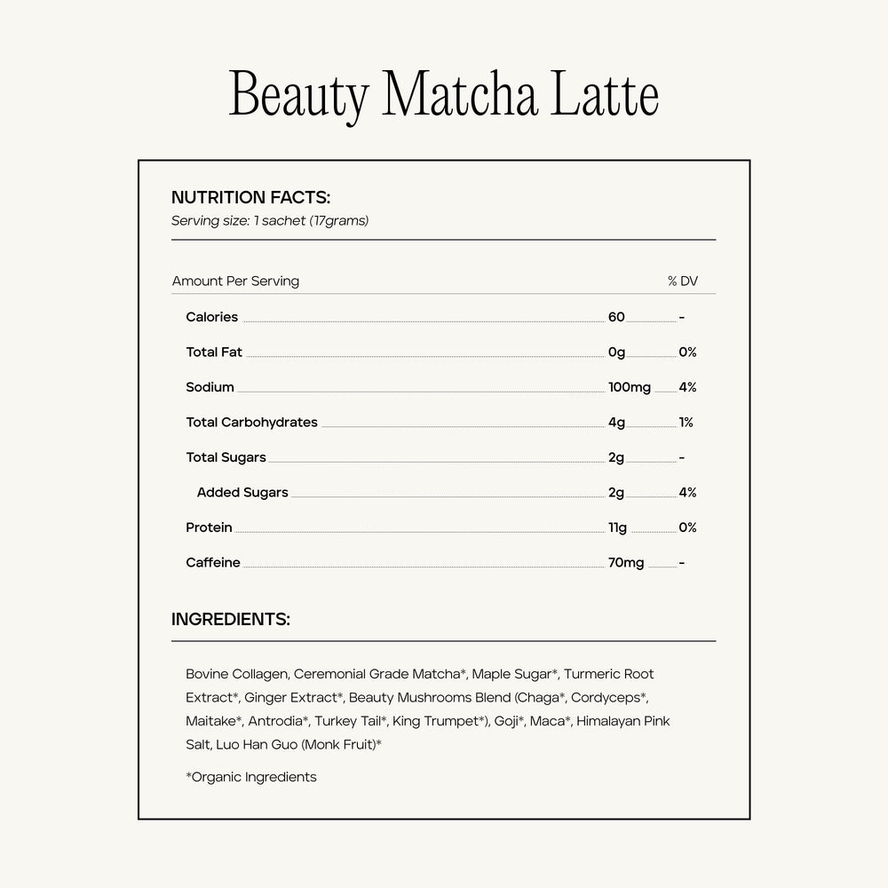 Beauty Matcha Latte Individuals