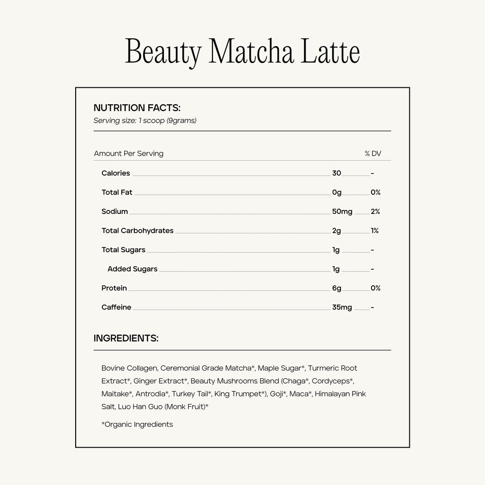 Beauty Matcha Latte ~ 24 Servings