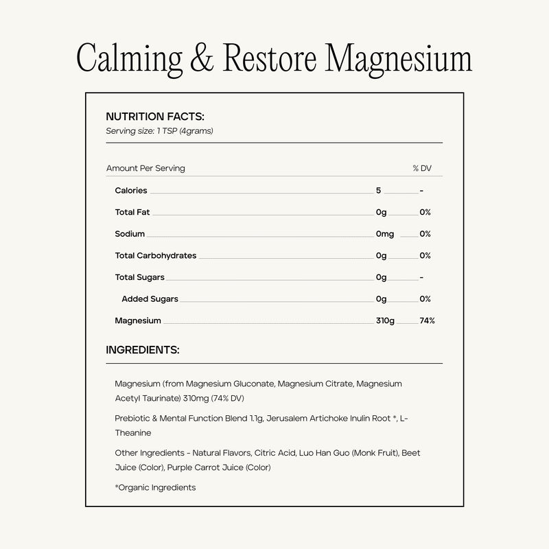 Calming + Restore Magnesium