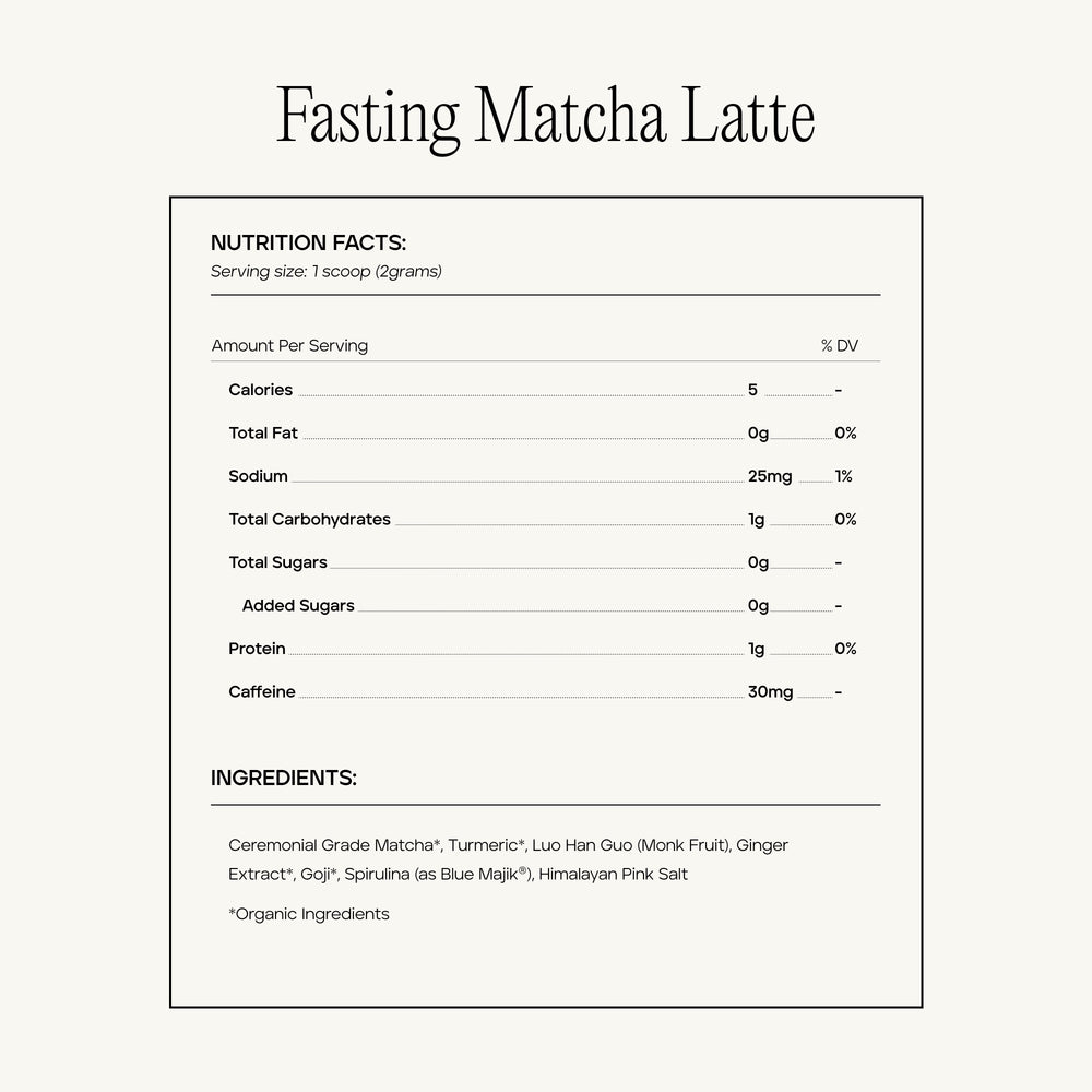Fasting Matcha