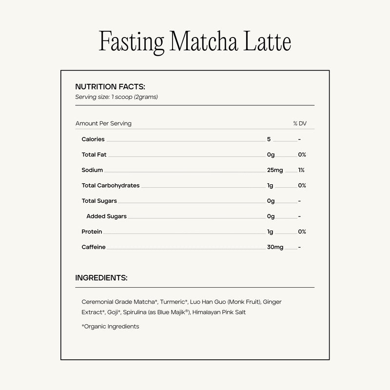 Fasting Matcha