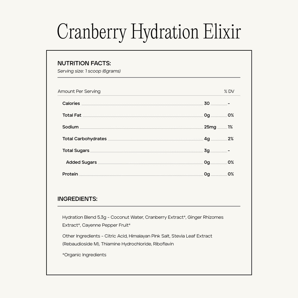 Cranberry Hydration Elixir