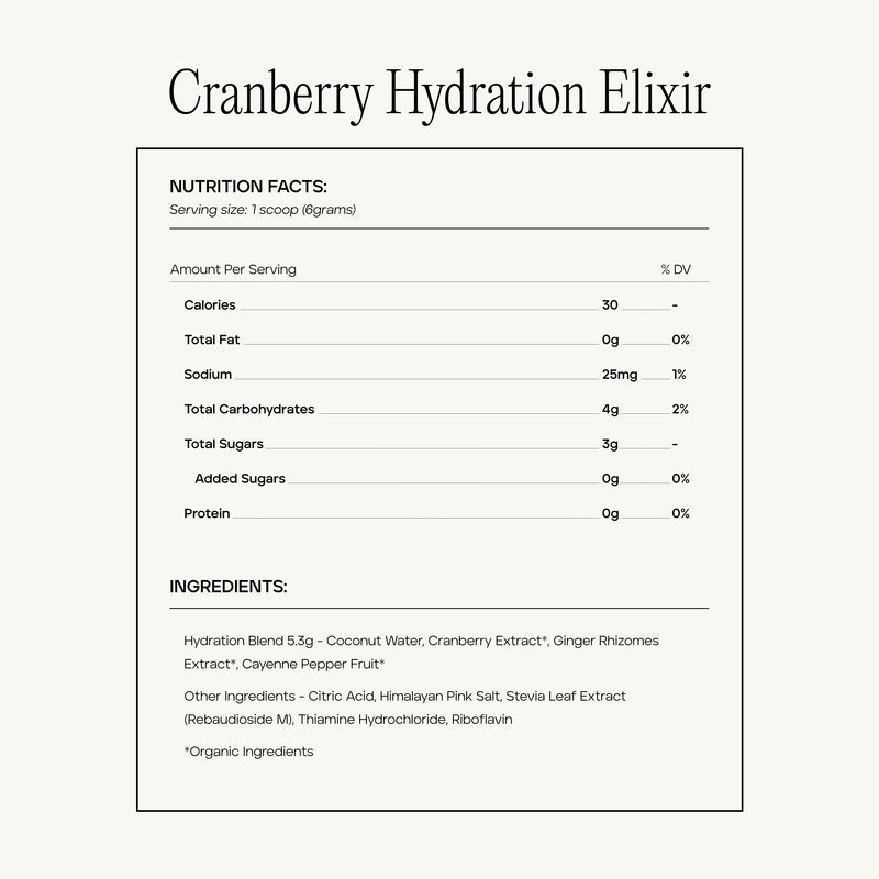 Cranberry Hydration Elixir