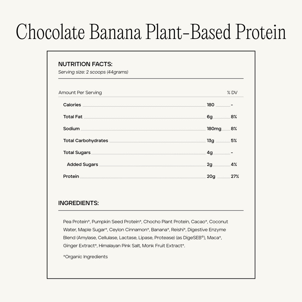 Cacao Banana Plant-Based Protein