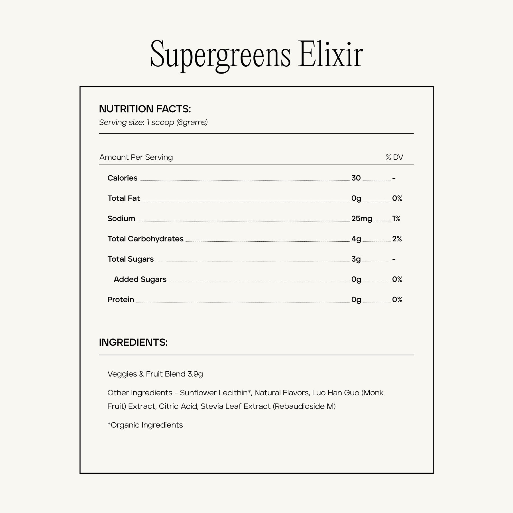 Supergreens Elixir