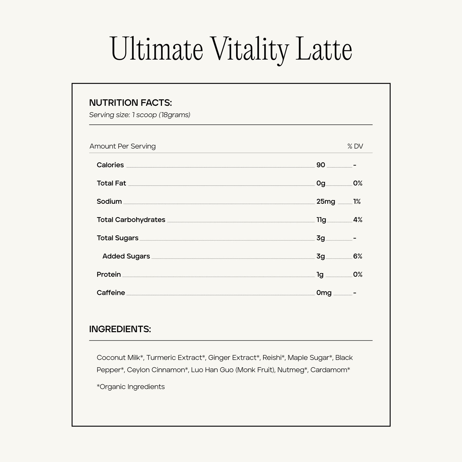 Ultimate Vitality Latte