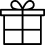 Gift icon on a white background