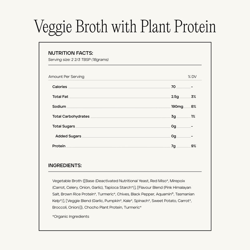 Veggie Broth with Plant Protein