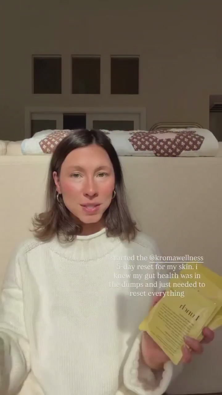 Short video of a customer speaking on the results from a Kroma Reset